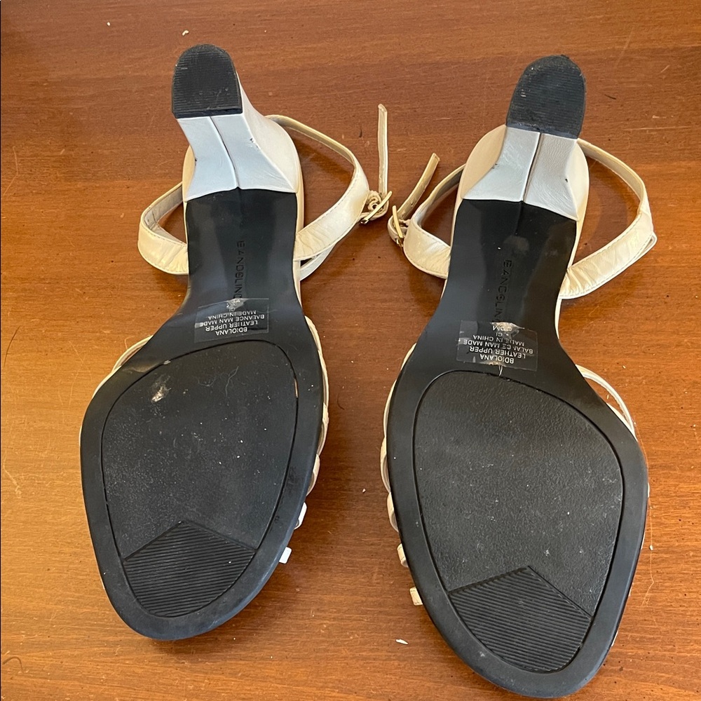 Bandolino Cream Strappy Heels - Picture 11 of 12